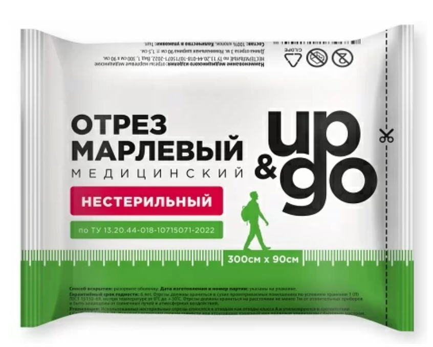 фото упаковки Отрез марлевый медицинский UP&GO