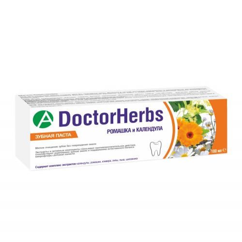 фото упаковки DoctorHerbs Зубная паста Ромашка и календула