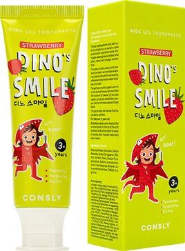 фото упаковки Consly Dino’s smile Детская гелевая зубная паста c ксилитом