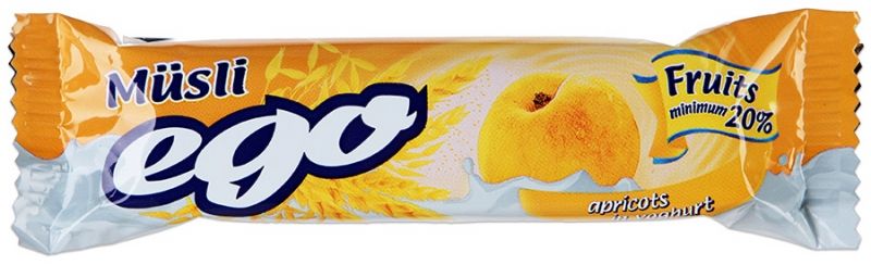 фото упаковки EGO Батончик мюсли абрикос в йогурте
