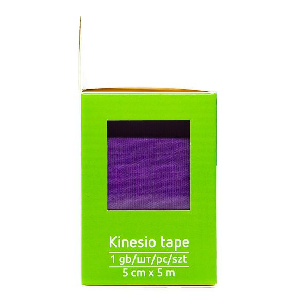 Ecoplast Кинезиотейп, 5х500см, фиолетовый, 1 шт.