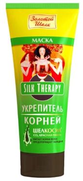 фото упаковки Золотой шелк Маска SilkTherapy Укрепитель корней волос