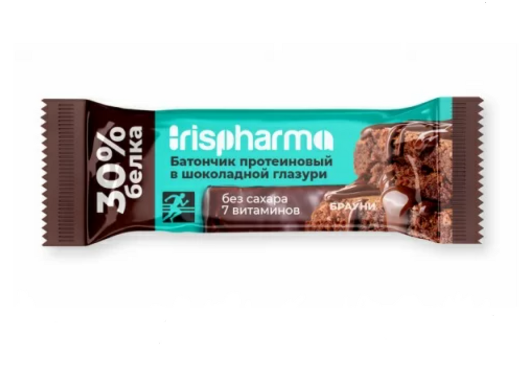 фото упаковки Irispharma Батончик протеиновый 30% Брауни