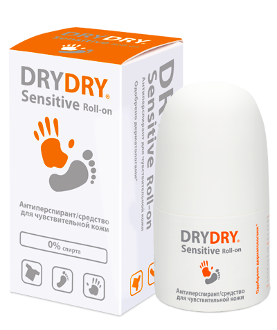 фото упаковки Dry Dry Sensitive средство для чувствительной кожи