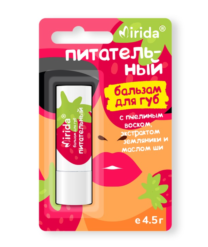 фото упаковки Mirida Бальзам для губ питательный с пчелиным воском