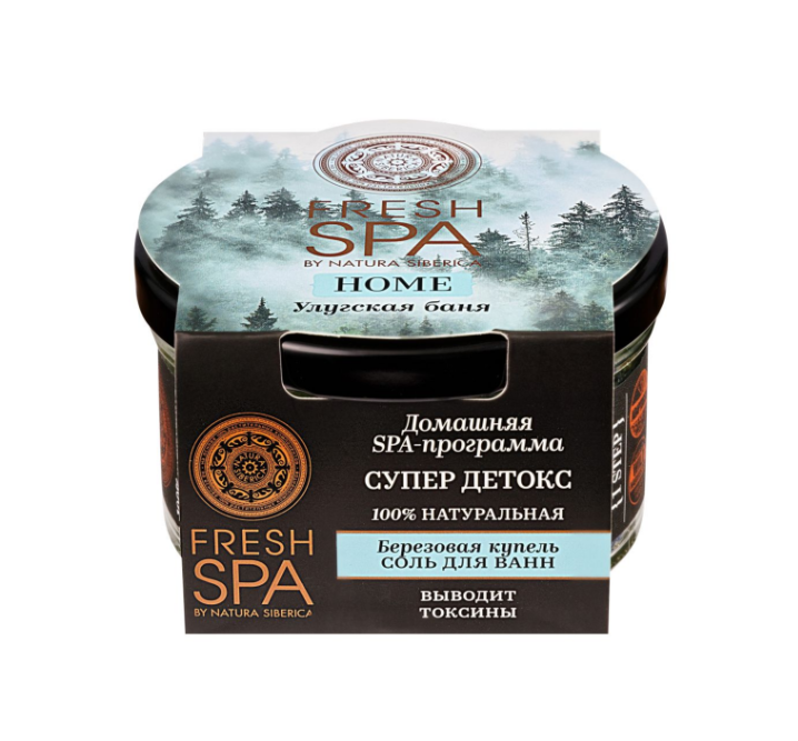фото упаковки Natura Siberica Fresh SPA Home Соль для ванн, Березовая купель. Улугская баня, 170 г, 1 шт. фото упаковки Natura Siberica Fresh SPA Home Соль для ванн
