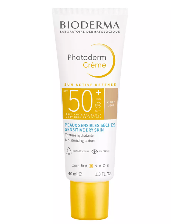 фото упаковки Bioderma Photoderm Крем солнцезащитный тональный светлый