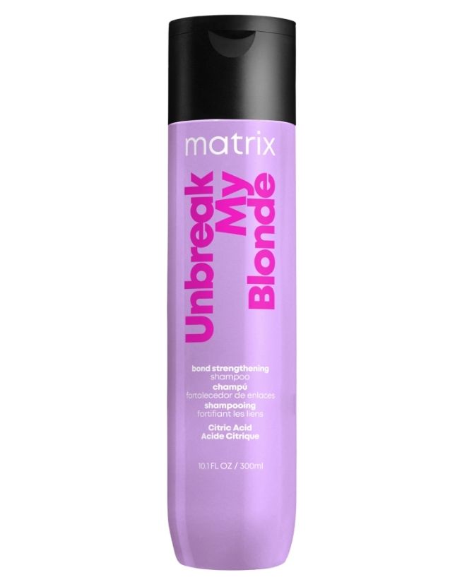 фото упаковки Matrix Total Results Unbreak My Blonde Шампунь для укрепления осветленных волос, шампунь, 300 мл, 1 шт. фото упаковки Matrix Total Results Unbreak My Blonde Шампунь для укрепления осветленных волос