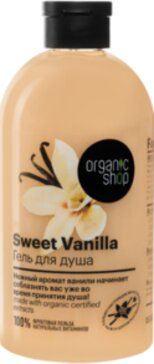 фото упаковки Organic shop фрукты гель для душа Сладкая ваниль