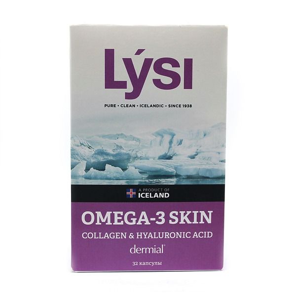 фото упаковки Lysi Омега-3 Skin Коллаген и Гиалуроновая кислота