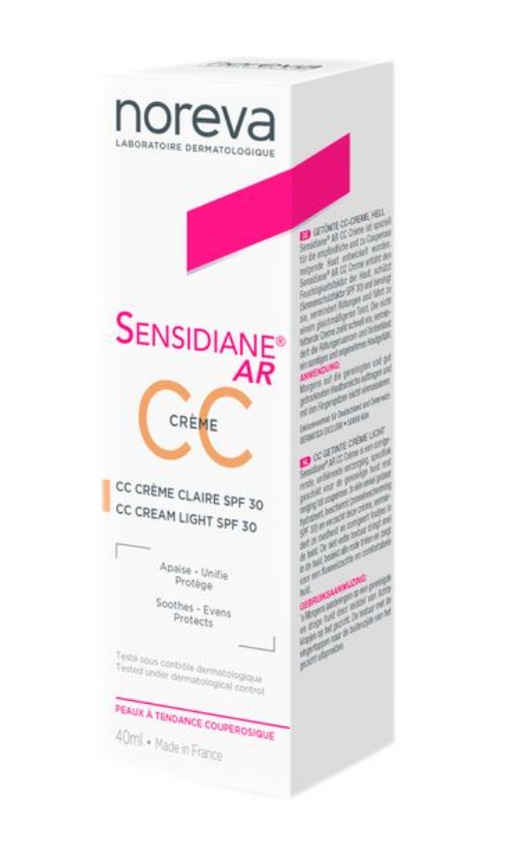 Noreva Sensidiane AR СС-крем светлый тон, spf 30, крем, для чувствительной и склонной к покраснению кожи, 40 мл, 1 шт.