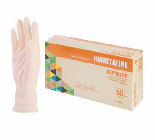 Kometaline Перчатки медицинские латексные неопудренные, S, пара, нестерильная (ые, ый), 1 шт.