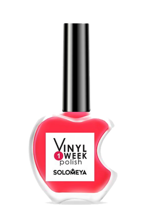 Solomeya Недельный лак One Week Vinyl Polish, лак для ногтей, Scarlet 1, 13 мл, 1 шт.