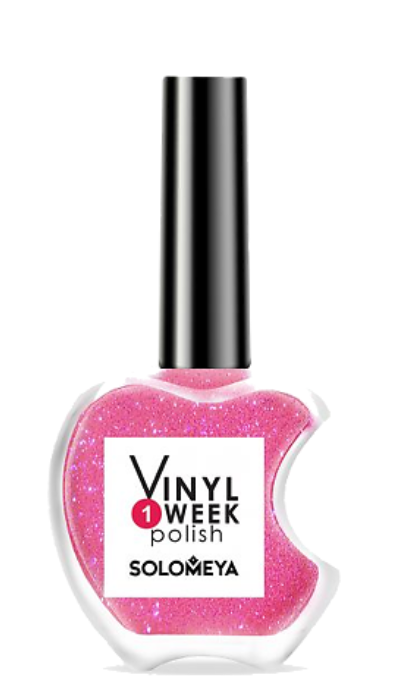 Solomeya Недельный лак One Week Vinyl Polish, лак для ногтей, Pink Pearl 22, 13 мл, 1 шт.