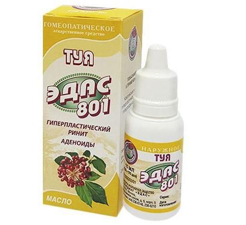 Эдас-801 Туя, масло для наружного применения, 15 мл, 1 шт.