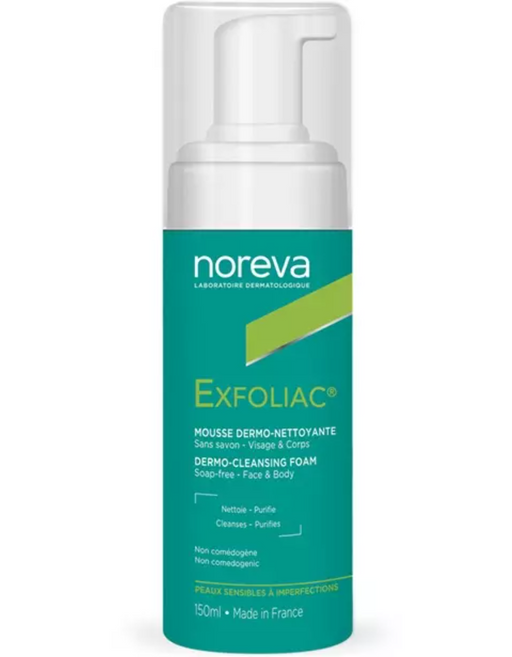 Noreva Exfoliac Очищающая пенка для лица, пенка для лица, очищающая, 150 мл, 1 шт.