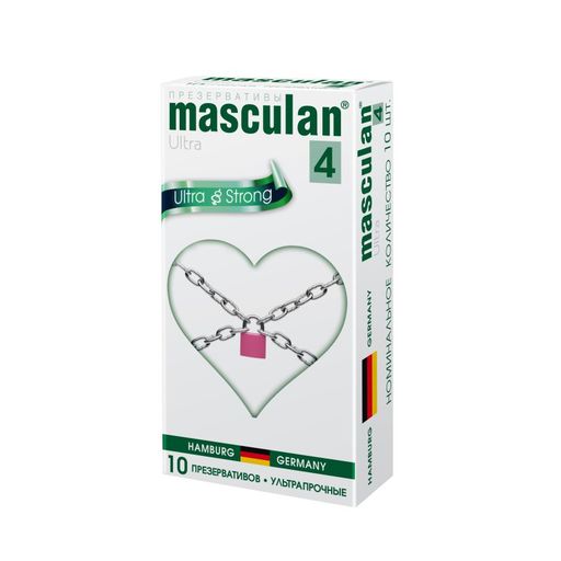 Презервативы Masculan Ultra 4, презерватив, ультрапрочные, 10 шт.