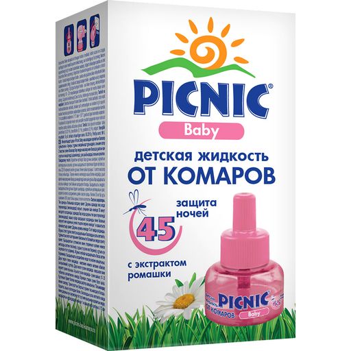 Picnic Baby Жидкость от комаров, на 45 ночей, 30 мл, 1 шт.