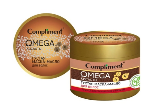 Compliment Omega Густая Маска-масло для волос, маска для волос, 500 мл, 1 шт.