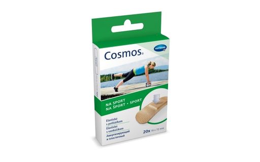 Cosmos Sport Пластырь, 1 размер, пластырь медицинский, амортизирующий, 20 шт.
