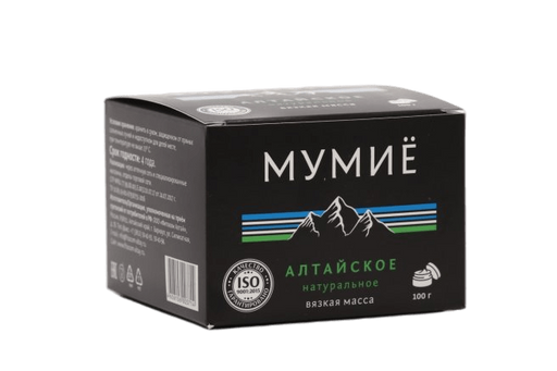 Мумие Алтайское натуральное, вязкая масса для приема внутрь, 100 г, 1 шт.
